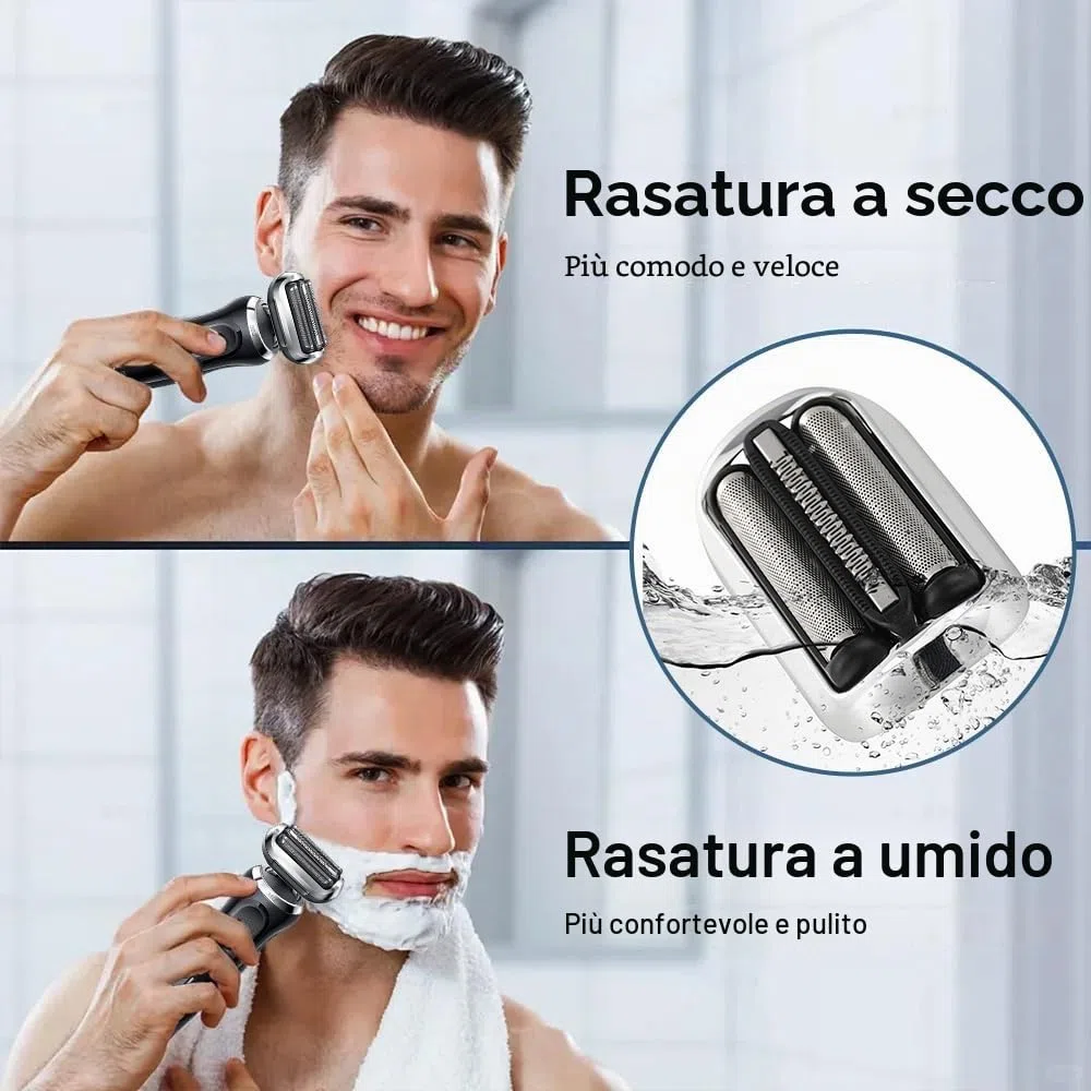 73S Testina di Ricambio per Braun Serie 7, 73S Testine di Rasatura di Ricambio Compatibili con Bra-un Series 7 7020s 7025s 7085cc 7027cs 7071cc ​​​​7075cc