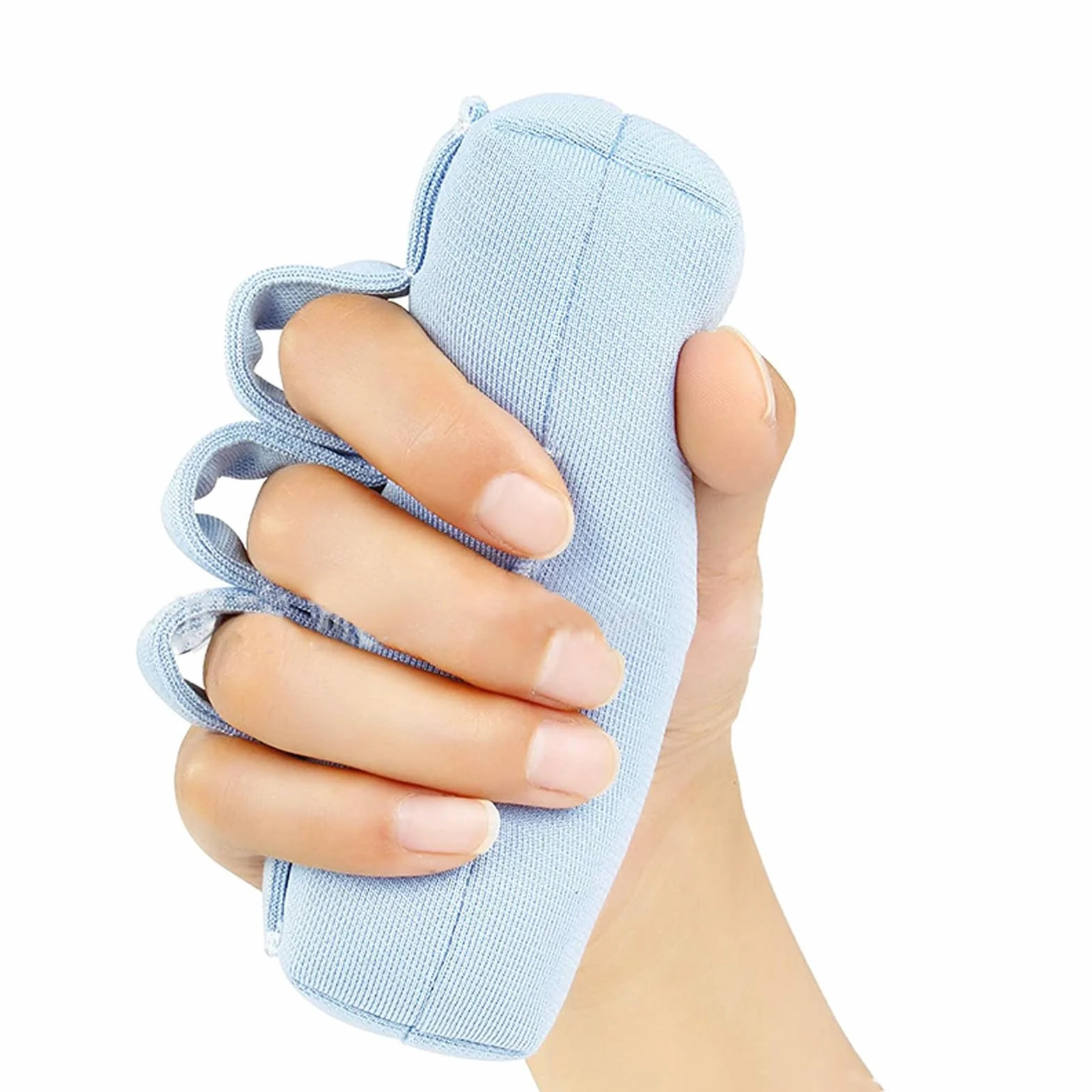 2 Pezzi Palm Protectors, Mano Contracture Ortesi, Palm dito splitter, Soft Palm Cuscini per Finger contratture prevenzione, Fit mano destra o sinistra, Cuscinetto separatore per dita