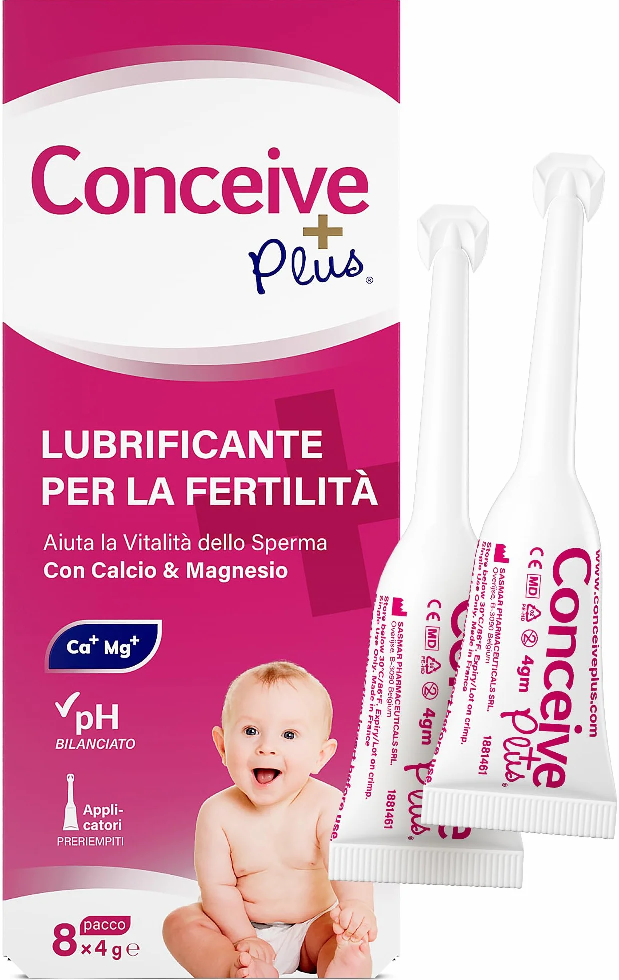 Conceive Plus Lubrificante Per La Fertilità - Applicatori Preriempiti, 8 x 4g