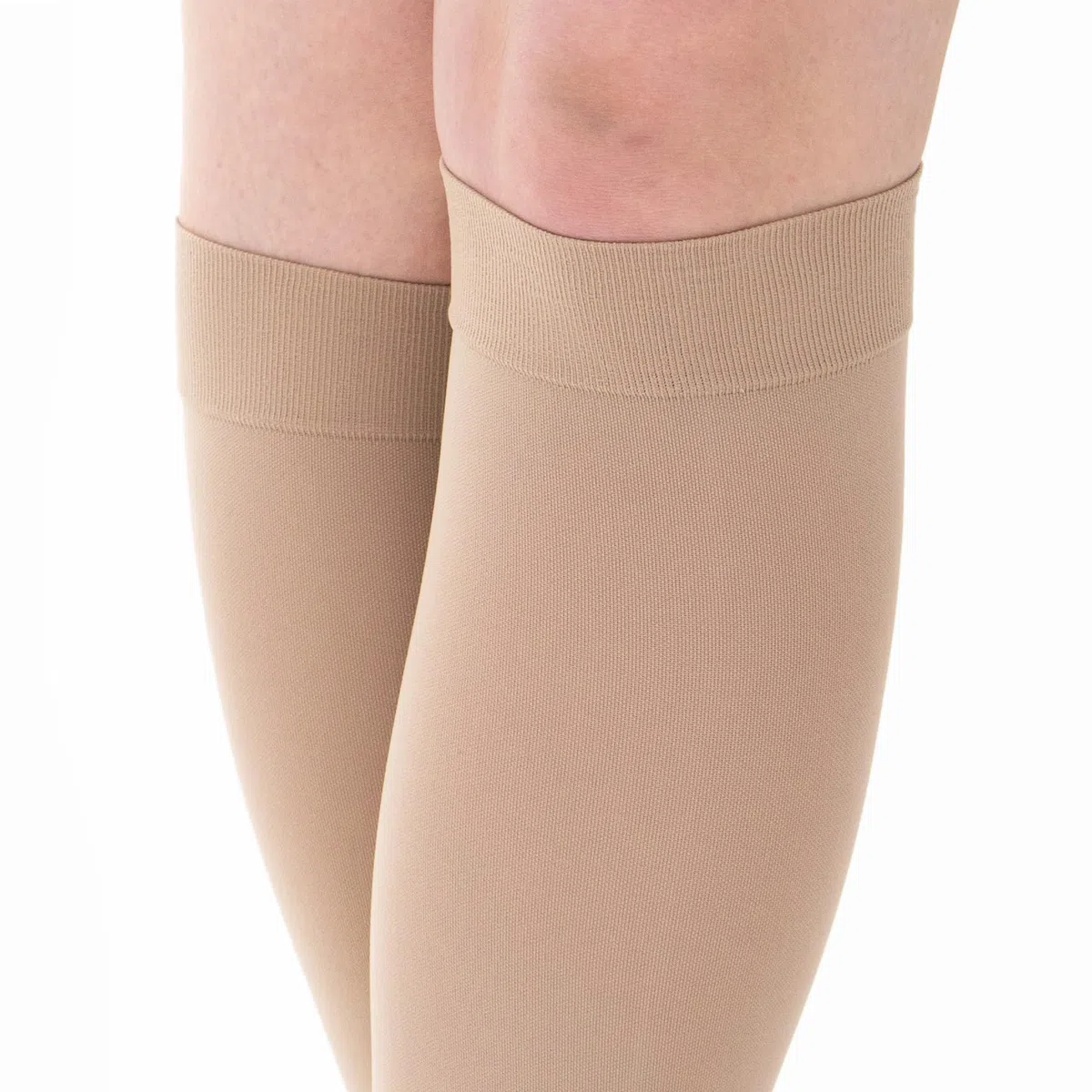 Dott. Piazza Gambaletti Terapeutici a compressione graduata in Microfibra Soft - Classe I - CL1- K1- Punta aperta - Beige