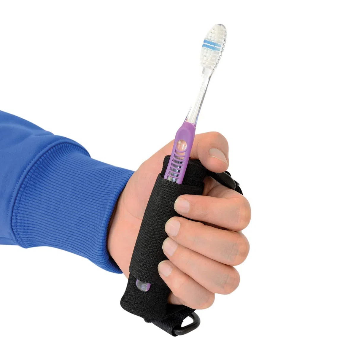 YJZQ Adattatore Aiuto Mangiare Utensili Adattivi Cinturino Posate Polsino Da Usare Cucchiaio per Anziani Disabili
