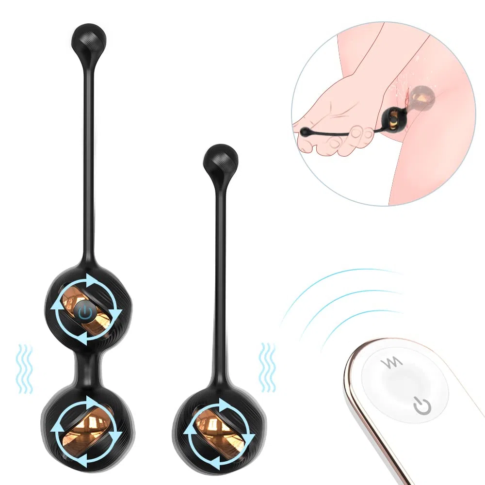 9 Modalità di Màssaggio con Telecomando Silicone Kēgēl Bàll 2 in 1 Palline Per il Pelvico Palline per Donna,USB Ricaricabile,Impermeabile,para Controllo della Vescica ed Esercizi del Pavimento Pelvico