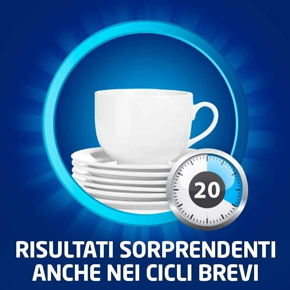 Finish Powergel Detersivo Lavastoviglie Fresh, Gel Lavastoviglie, 210 Lavaggi, 7 confezioni da 30 Lavaggi di Liquido Lavastoviglie