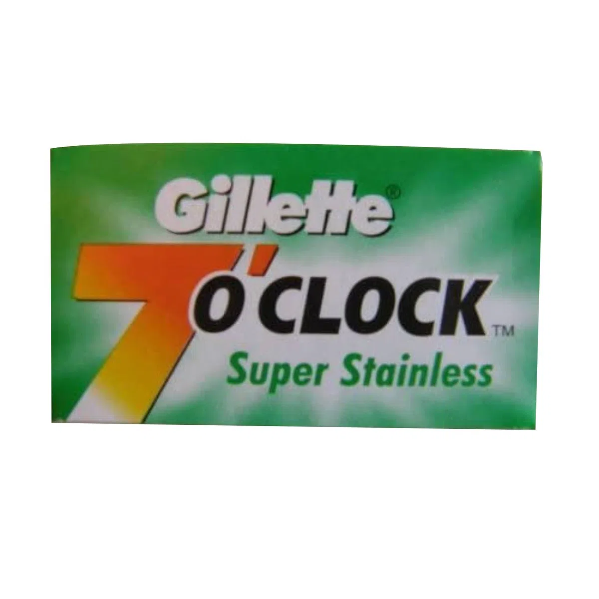 100 Lamette da Barba Gillette 7 o' Clock Super Stainless