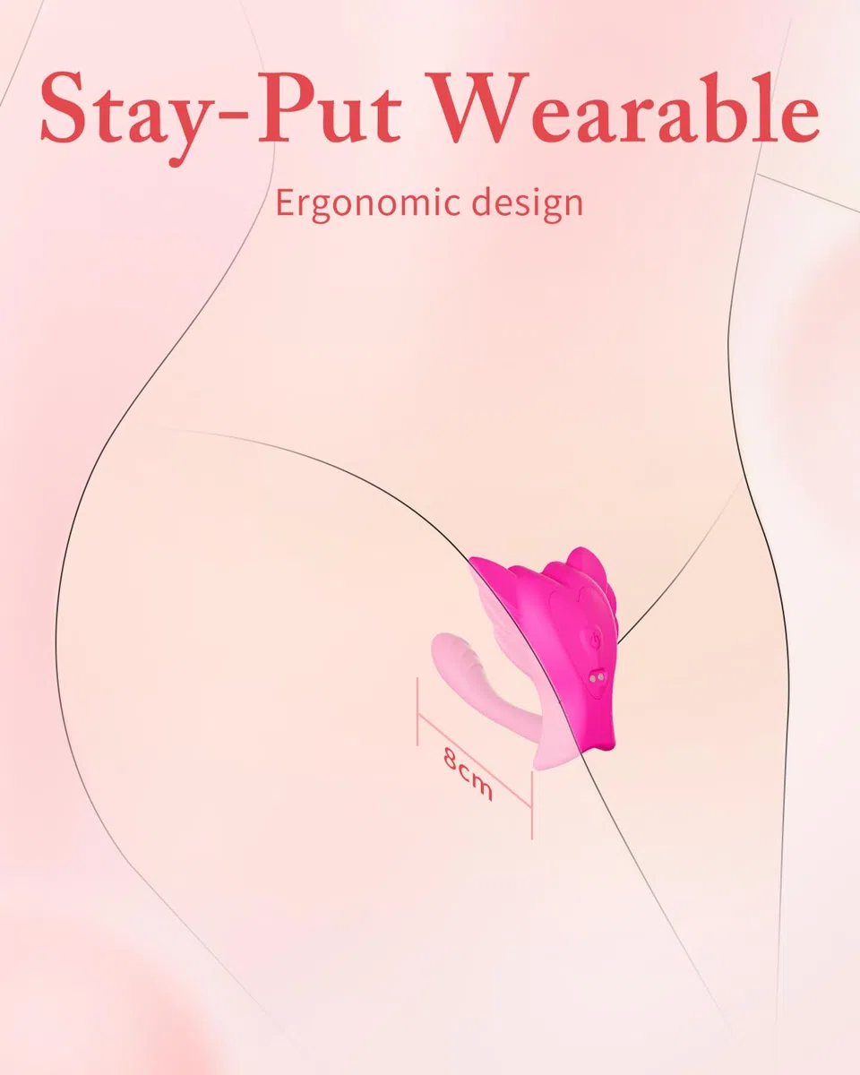 Wearable Vibrator for Women with App & Remote Control, Dual Motor Panty Vibrator, Waterproof Rechargeable Personal Massager, Quiet Wearable Design