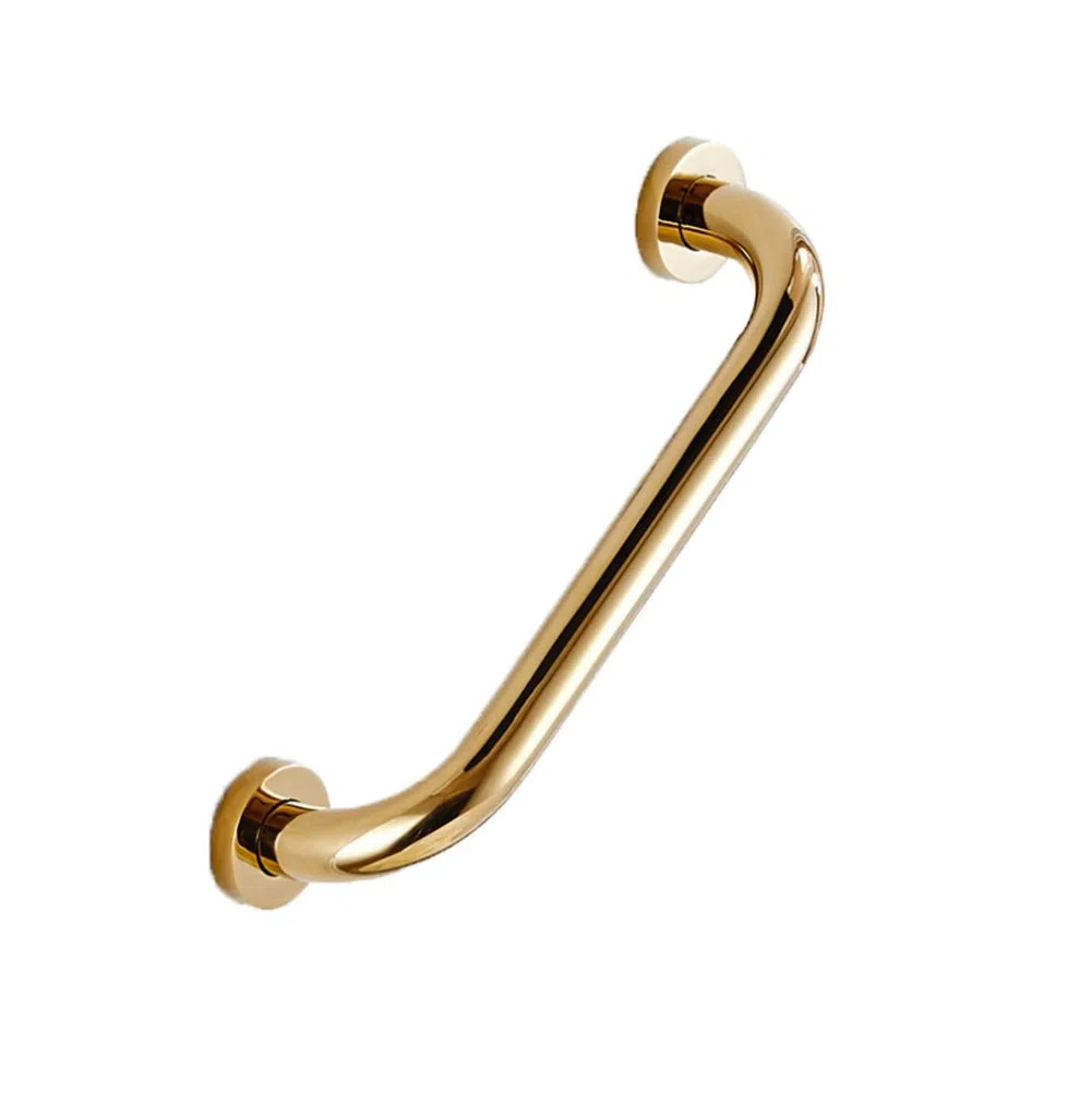 Inchant, maniglione di sostegno in ottone massiccio, da bagno, montaggio a parete, lunghezza 30 cm