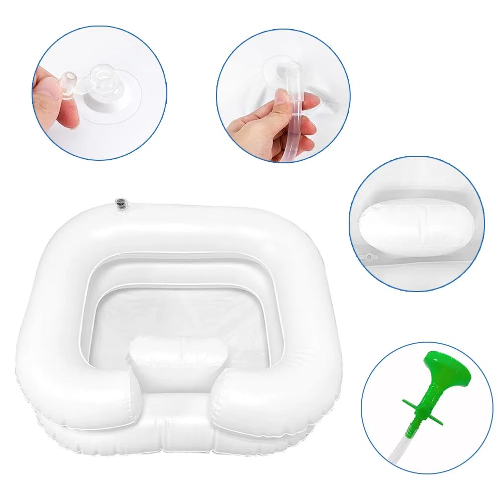 Lavandino Gonfiabile Per Capelli,Bacino Gonfiabile Per Capelli Portatile,Lavandino Gonfiabile Per Lavaggio Dei Capelli,Gonfiabile Mobile Bacinella Gonfiabile,Lavandino Gonfiabile (B)