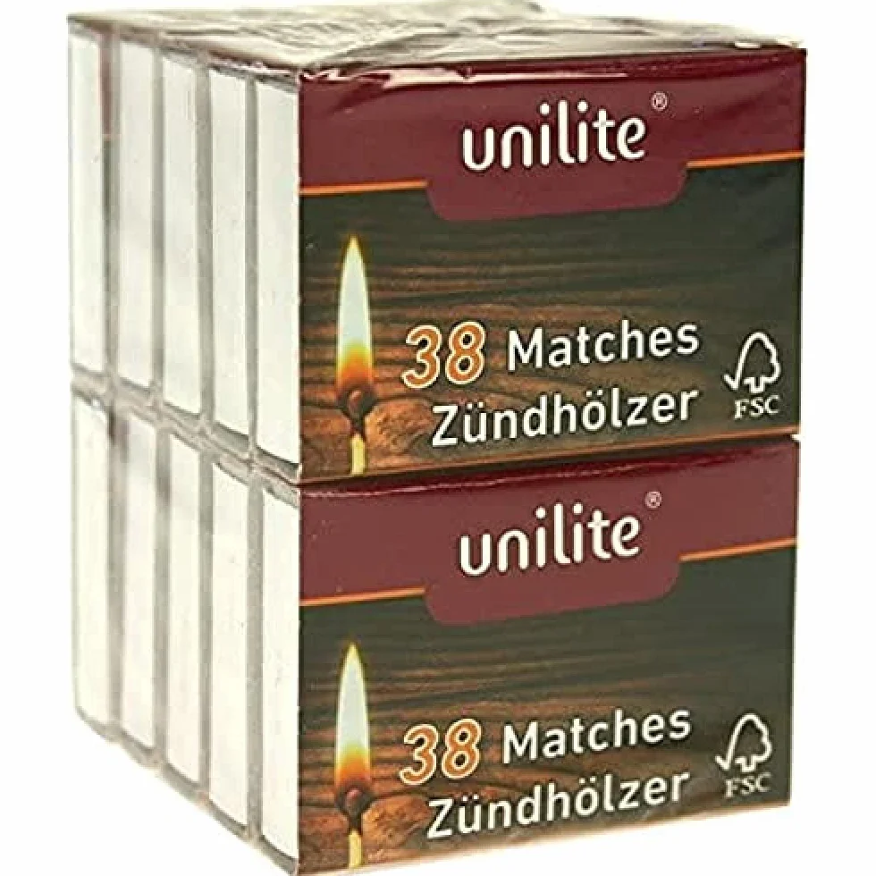 unlite Fiammiferi, Rot, 60 Pack