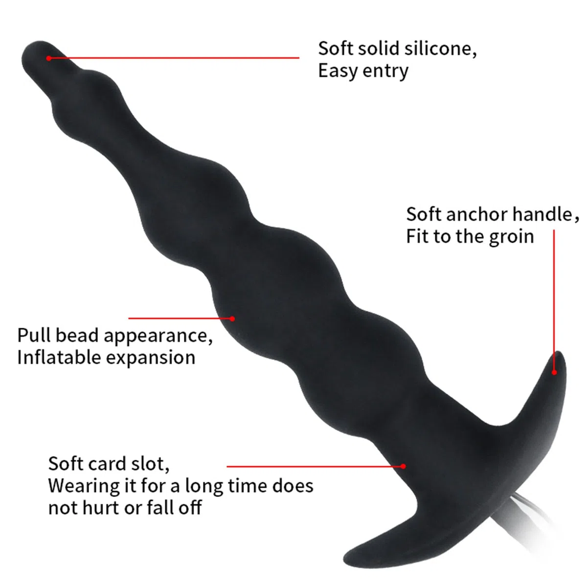 AMAZBEE Plug Anale Vibratore Gonfiabile in Silicone con Pompa 12 modelli di Vibrazione Masturbatore Femminile Perline Anali Diffusore Anale SM Giocattoli Sessuali per Donne Uomini Coppie