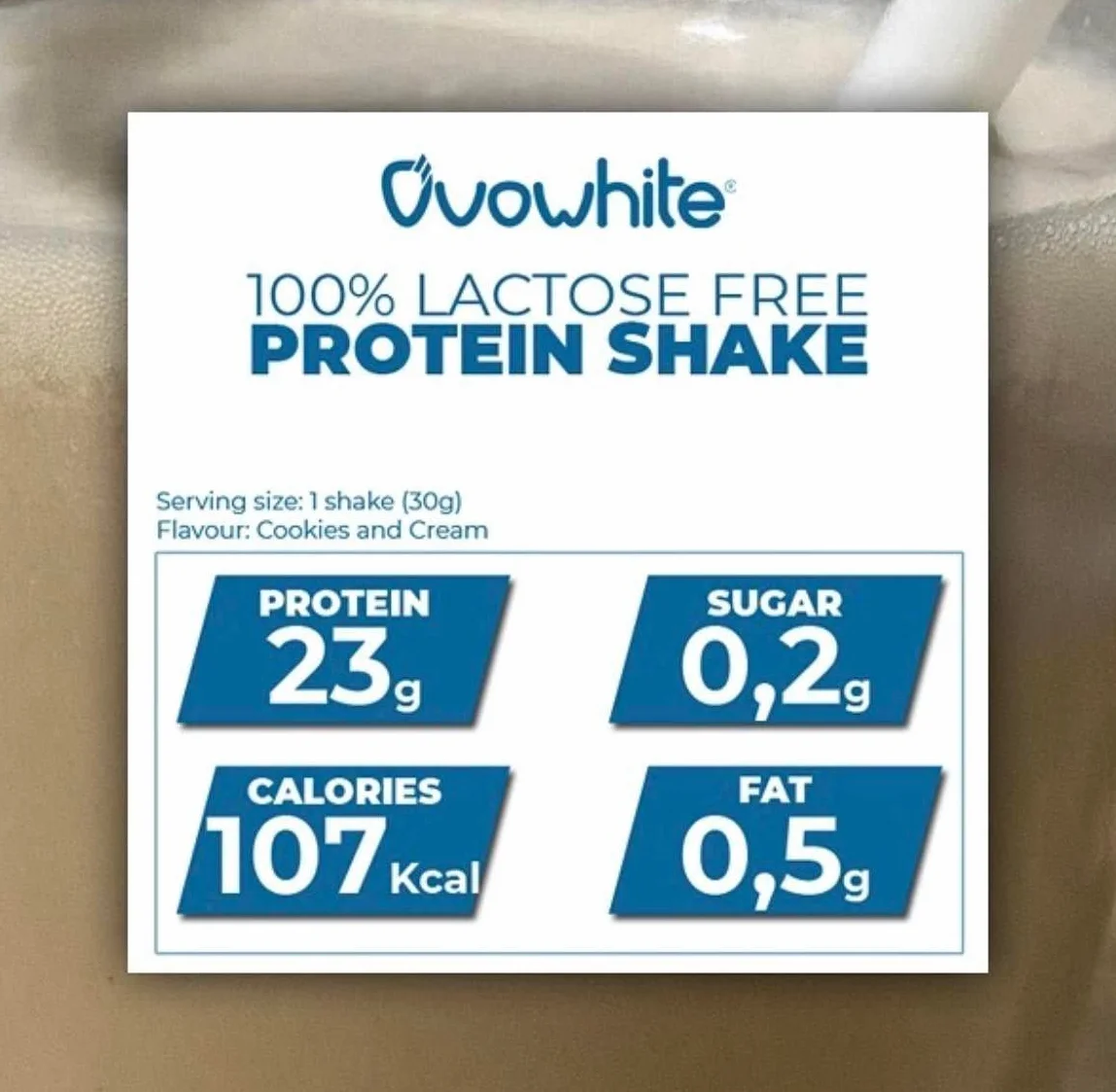 100% Egg Protein Shake Lactose Free/Gluten Free/Sugar Free - Proteine in Polvere Isolate dell'Uovo (Chocolate Brownie, 800 g)