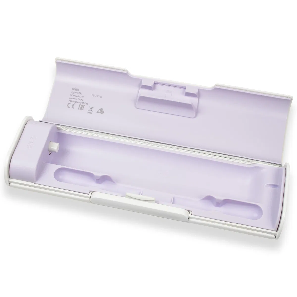 Oral-B Genius Series D700_701 - Custodia da viaggio con funzione di ricarica per 1 manipolo e 2 testine di ricambio, custodia da viaggio senza cavo di ricarica (Orchid Lilla)