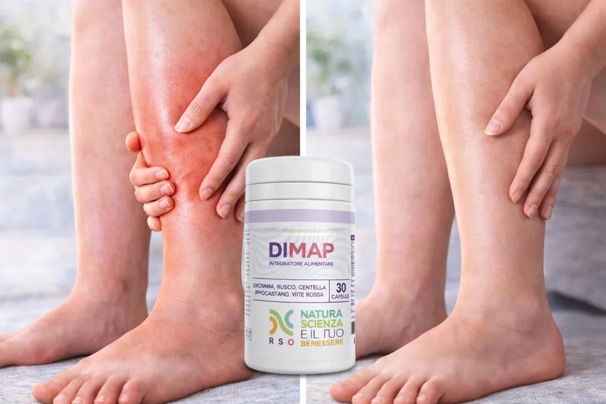 Integratore per Circolazione Gambe – Riduce Gonfiore e Pesantezza – Drenante Naturale con Diosmina, Rusco e Centella – 30 Capsule