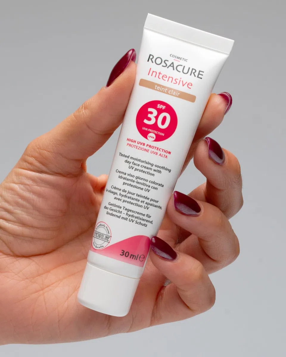 Synchroline - Rosacure Intensive Teint Spf 30 – Crema Viso Colorata Anti-Rossori Effetto Lenitivo 30 Ml, Made In Italy