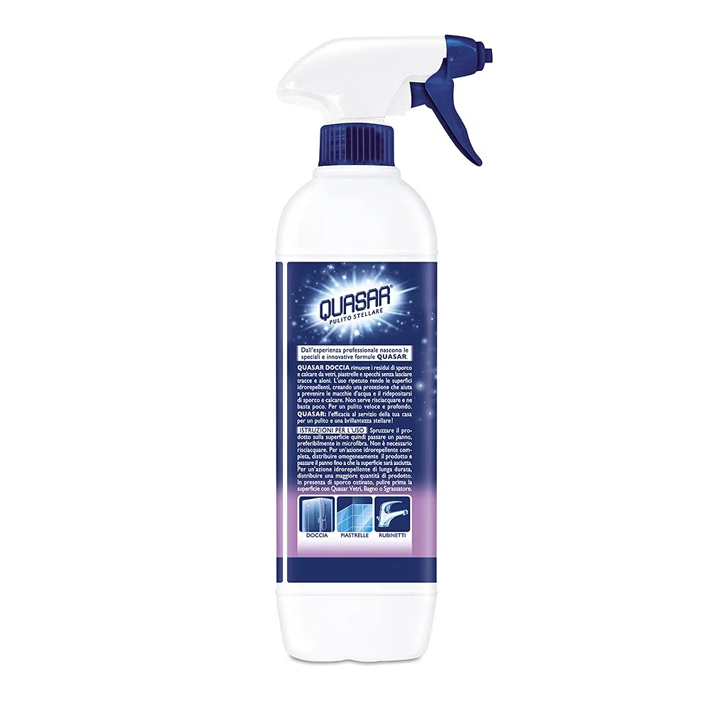 Quasar - Doccia Vetri - Anticalcare, Antivapore e Idrorepellente - 6 Flaconi da 750 ml