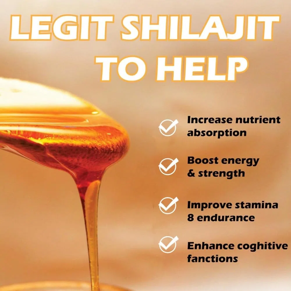 Shilajit - Bastoncini di miele da donna, bastoncini di miele alla fragola, potenziatore di energia naturale e vitalità per equilibrio ormonale, concentrazione e resistenza, 30 bastoncini