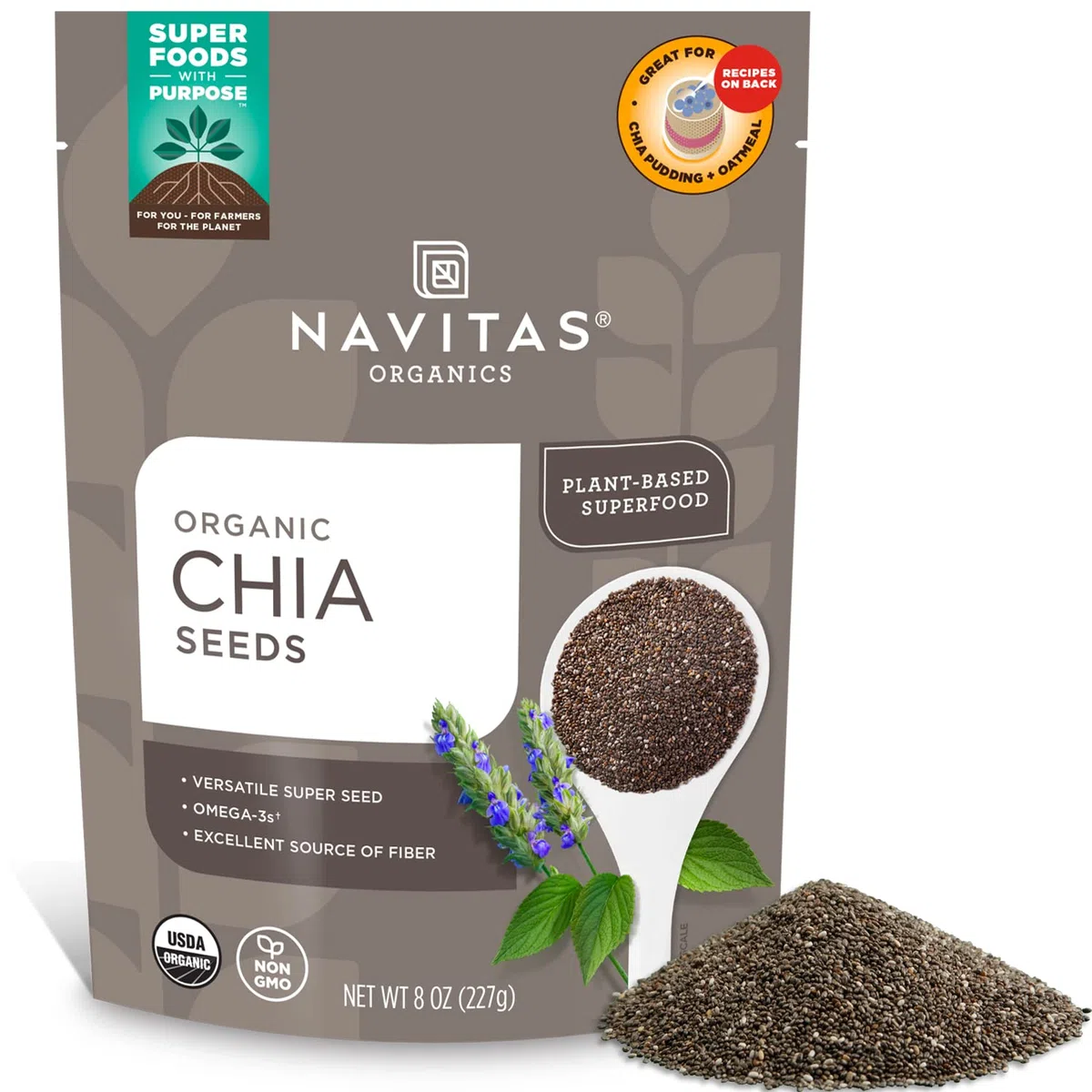 Navitas Naturals - semi di Chia crudo certificati biologici - 8 oz.