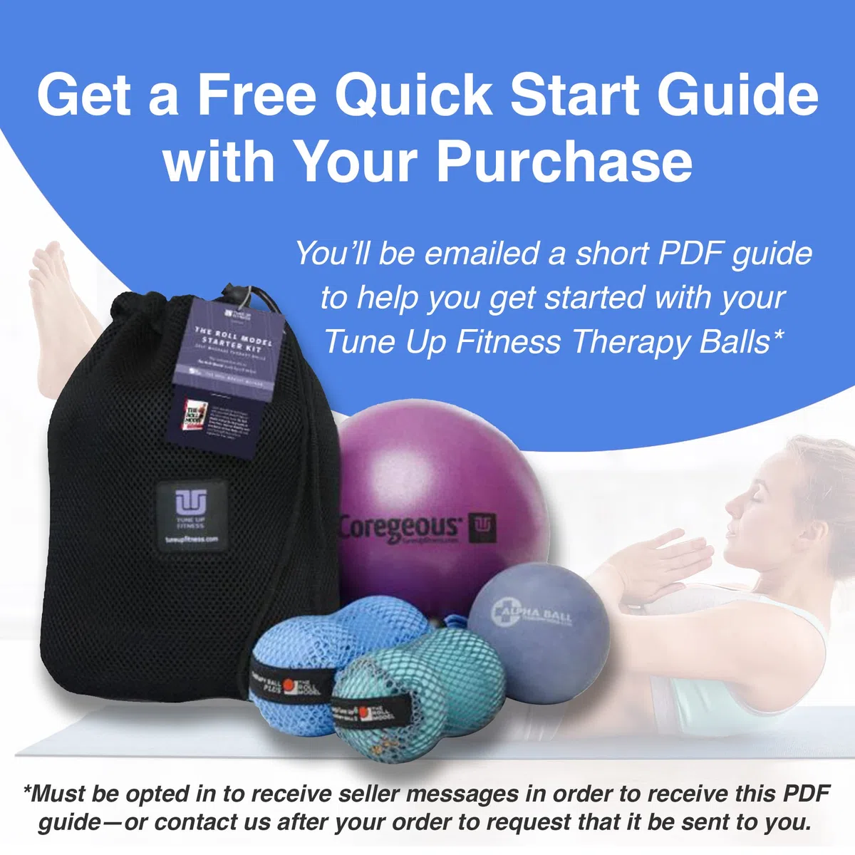 Yoga Tune Up Therapy Balls PLUS size with Tote Jill MIiller
