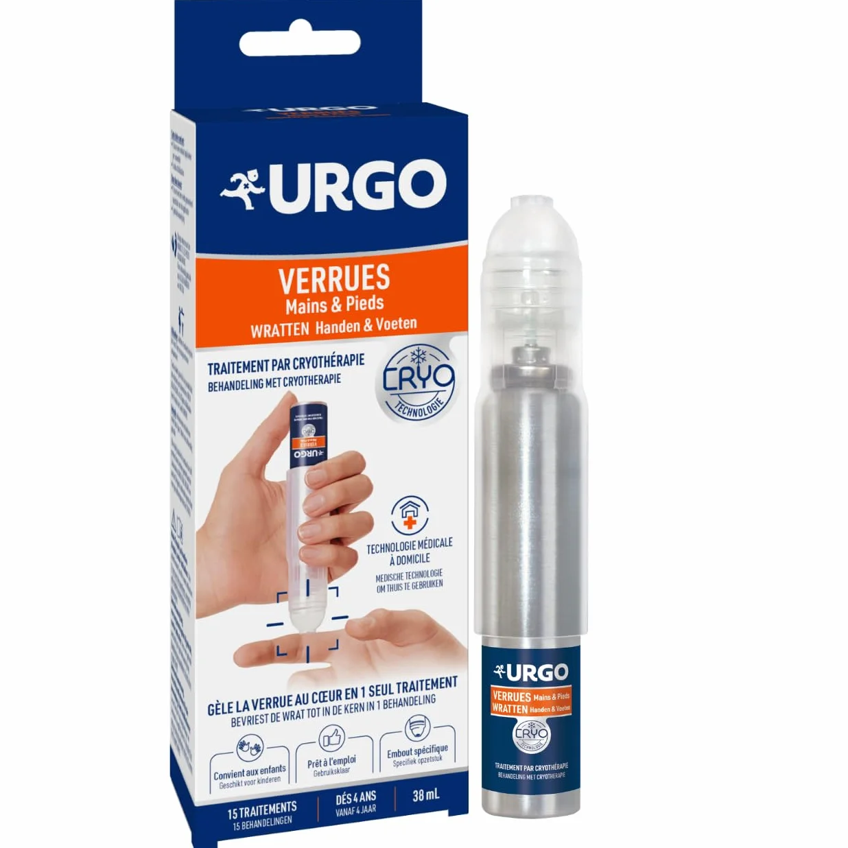 Cryo Verrues Mains et Pieds 38ml Urgo