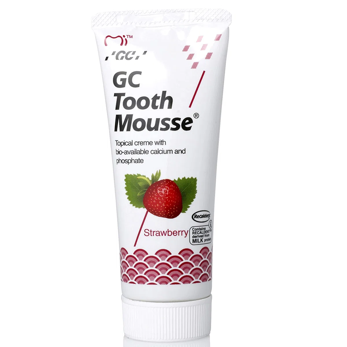 GC Tooth Mousse New Remineralising Sugar Free Dental Topical Creme Strawberry