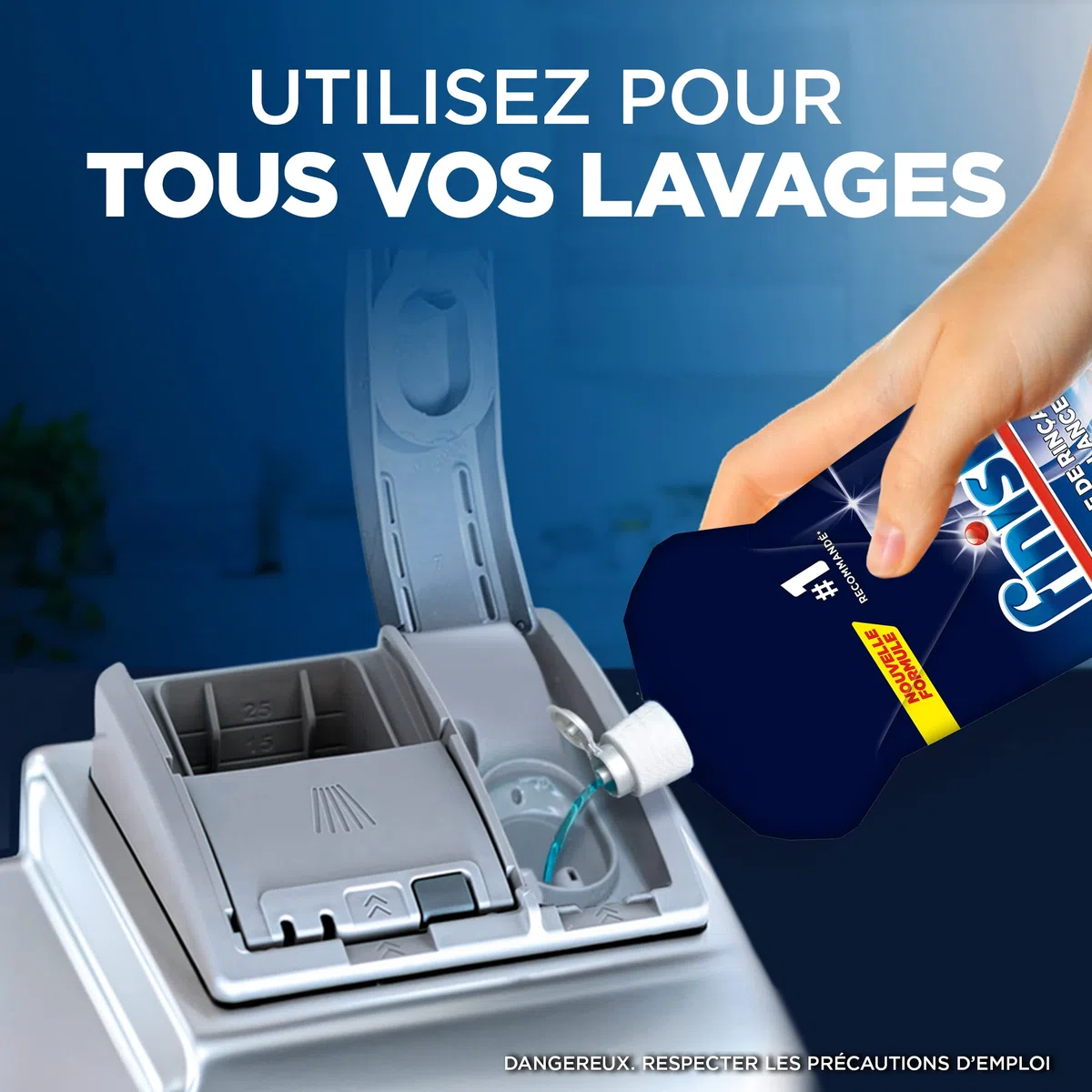Finish Liquido di risciacquo Brillanza e Asciugatura, prodotto per lavastoviglie fino a 160 lavaggi - 800 ml
