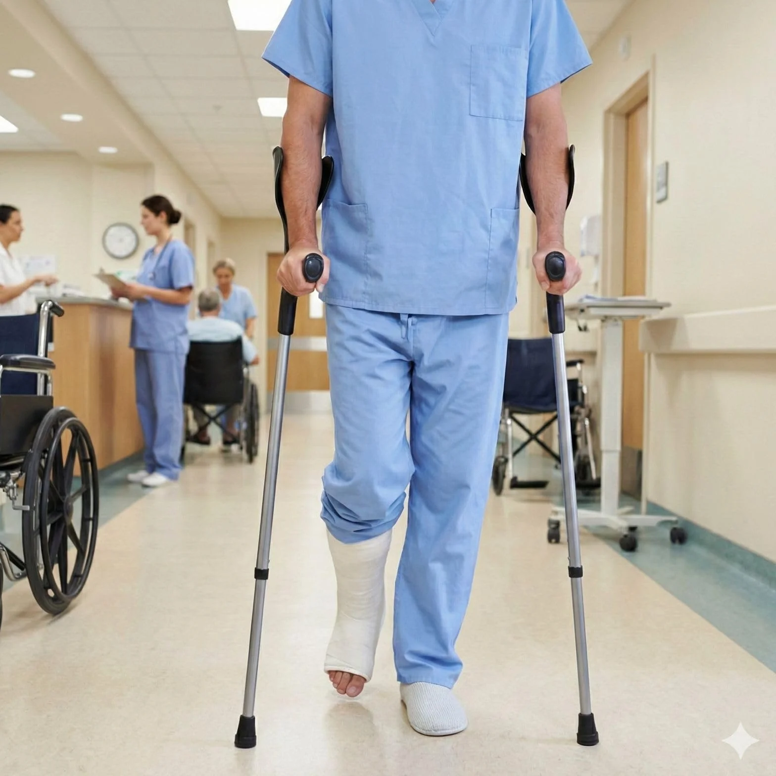 APP LIFE Stampelle Ortopediche (2 unità) Dispositivo Medico di Classe I Regolabili Leggere in Alluminio Anodizzato Coppia Stampella Ortopedica