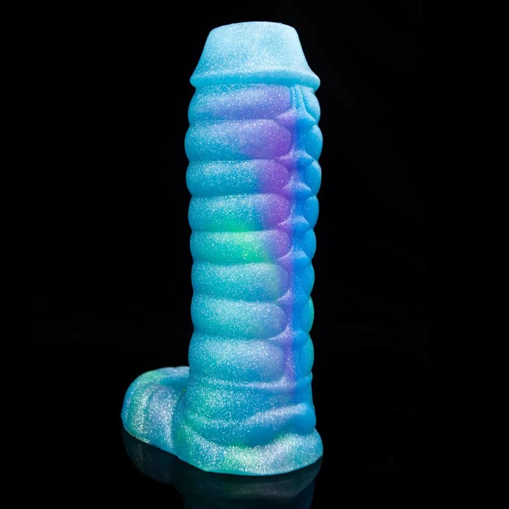 SXOVO Guaina Fallica Mostruosa, Guaina Pene Aperta con Anello Testicolare, Prolunga Pene Indossabile e Riutilizzabile, Ritardante Eiaculazione Precoce, Toys Sessuali per Uomini per il Piacere Coppia