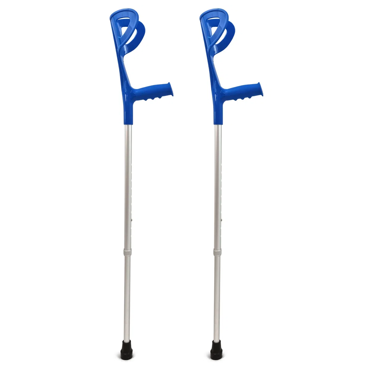 AZIONE SALUTE - Stampelle (x2 unità), Stampelle Ortopediche Regolabili per Adulti, Stampelle Canadesi Ortopediche, Stampella Regolabile, Stampelle Antiscivolo, Dispositivo Medico Classe 1