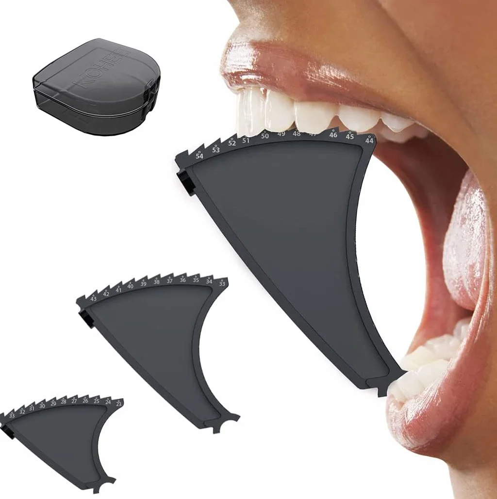 KOHEEL Dispositivo per Dolore ATM, Digrignamento Denti e Serramento Mascella - Rimedio per Cefalea, Trisma e Bruxismo da Tensione Muscolare - Stretching Passivo per Rilassare i Muscoli Masticatori