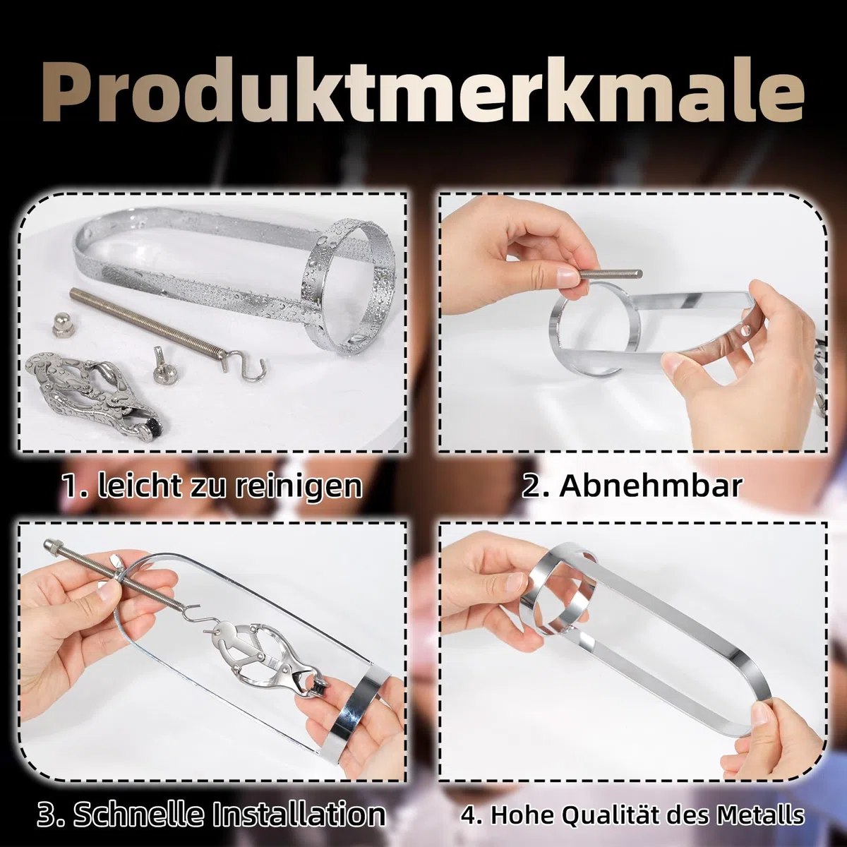 Morsetti Capezzolo Stretching Capezzolo Metallo Regolabile Capezzoli Sesso Estremo Uomini Giocattoli Sesso Per Le Donne Bdsms Giocattoli Duro (silver color)