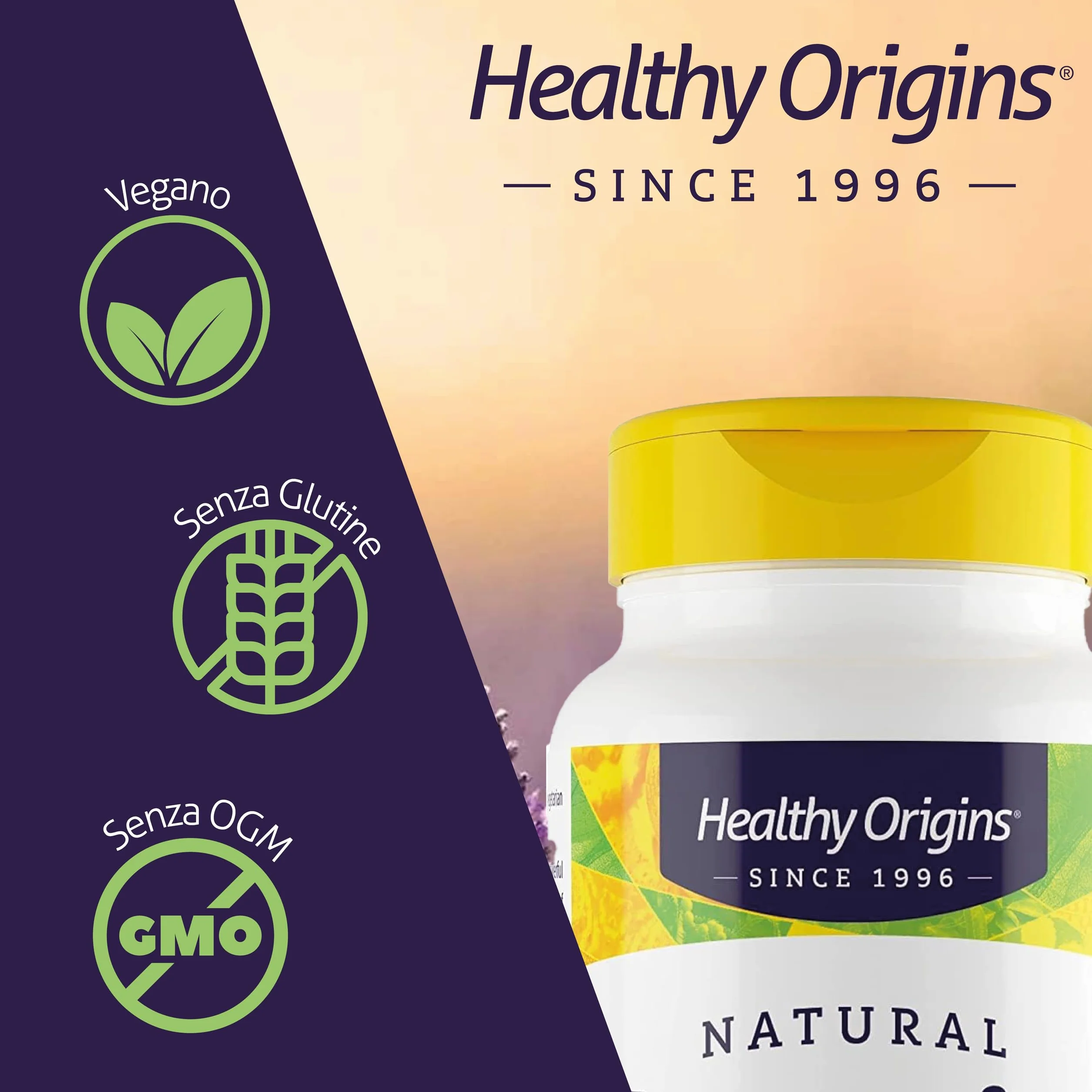 Healthy Origins L-Glutathione ridotto (L-Glutathione ridotto), 250mg, 60 capsule Vegane, Testato in Laboratorio, Vegetariano, Senza Soia, Senza Glutine, Non OGM