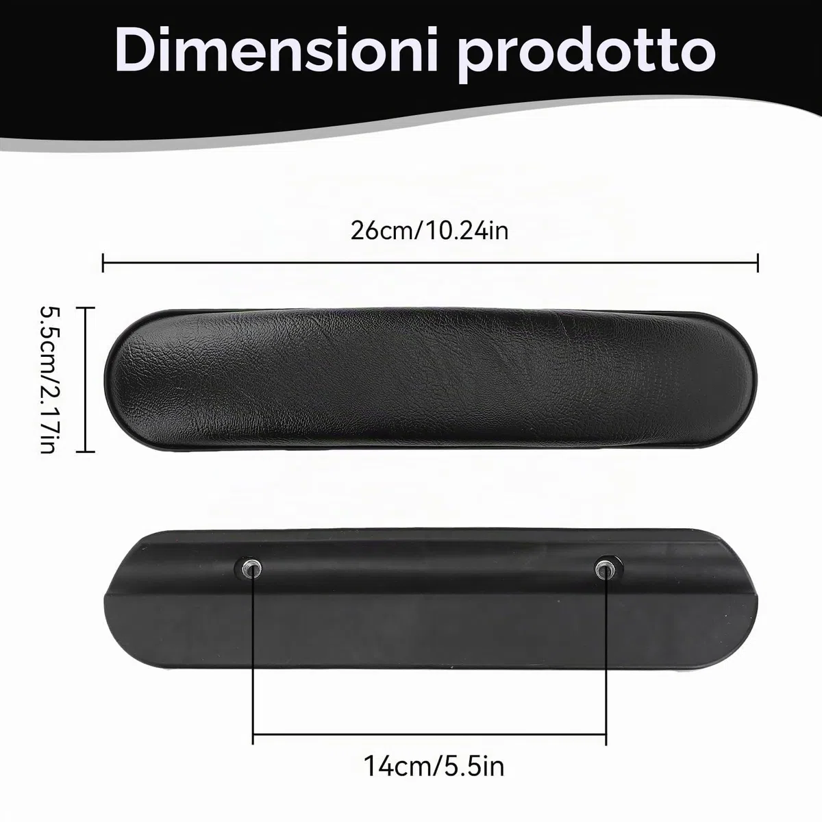 HERCHR Copertura del Bracciolo della Sedia a Rotelle, 2 Pezzi Copertura Imbottita per Bracciolo Universale per Sedia a Rotelle Accessori per Cuscino Antidecubito per la Sostituzione