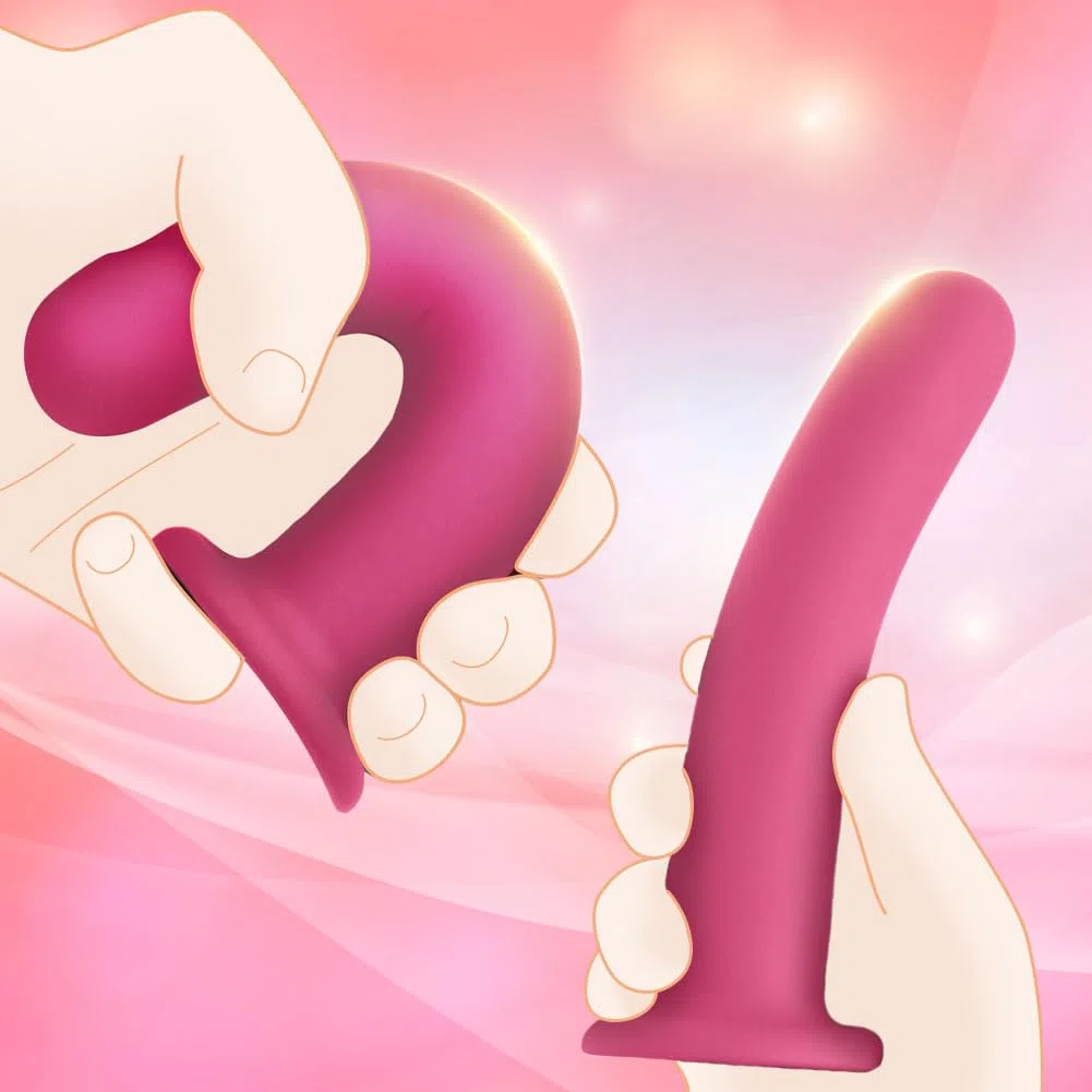 SXOVO 3 Pezzi Plug Anale, Dildo Anale in Silicone con Potente Ventosa, Dilatatore Anale Semplice, Stimolatore Prostata Massaggio del Punto G, Plug Analesex per Uomo Donna Coppie Principianti (Rosa)