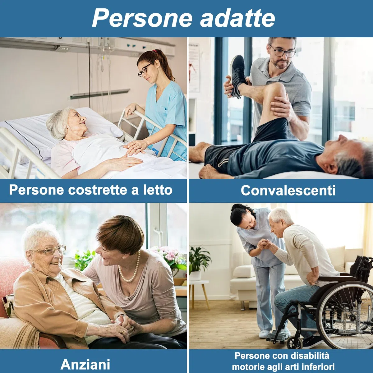 Telo Scivolamento per Anziani 100 * 120cm, Foglio Di Trasferimento per Pazienti con 8 Maniglie, Cinghia di Trasferimento per Persone in Sovrappeso e Disabili e Sollevatori e Allettati