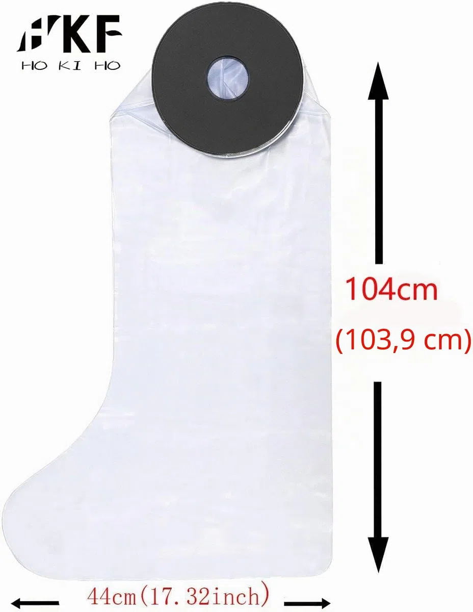 Copertura impermeabile per adulti, gamba intera per doccia, protezione da colata e lesioni, mantiene asciutto il getto e la fasciatura per adulti (104CM)