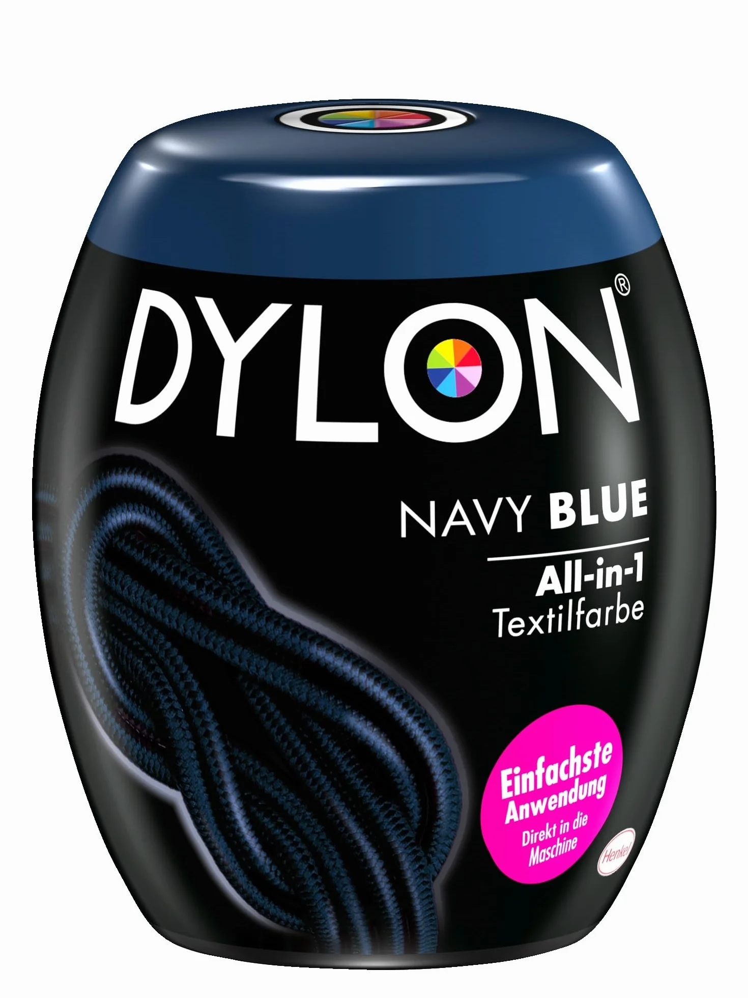 Colorante per tessuti Dylon Dyepod blu scuro, confezione da 1 (1 x 350 g)