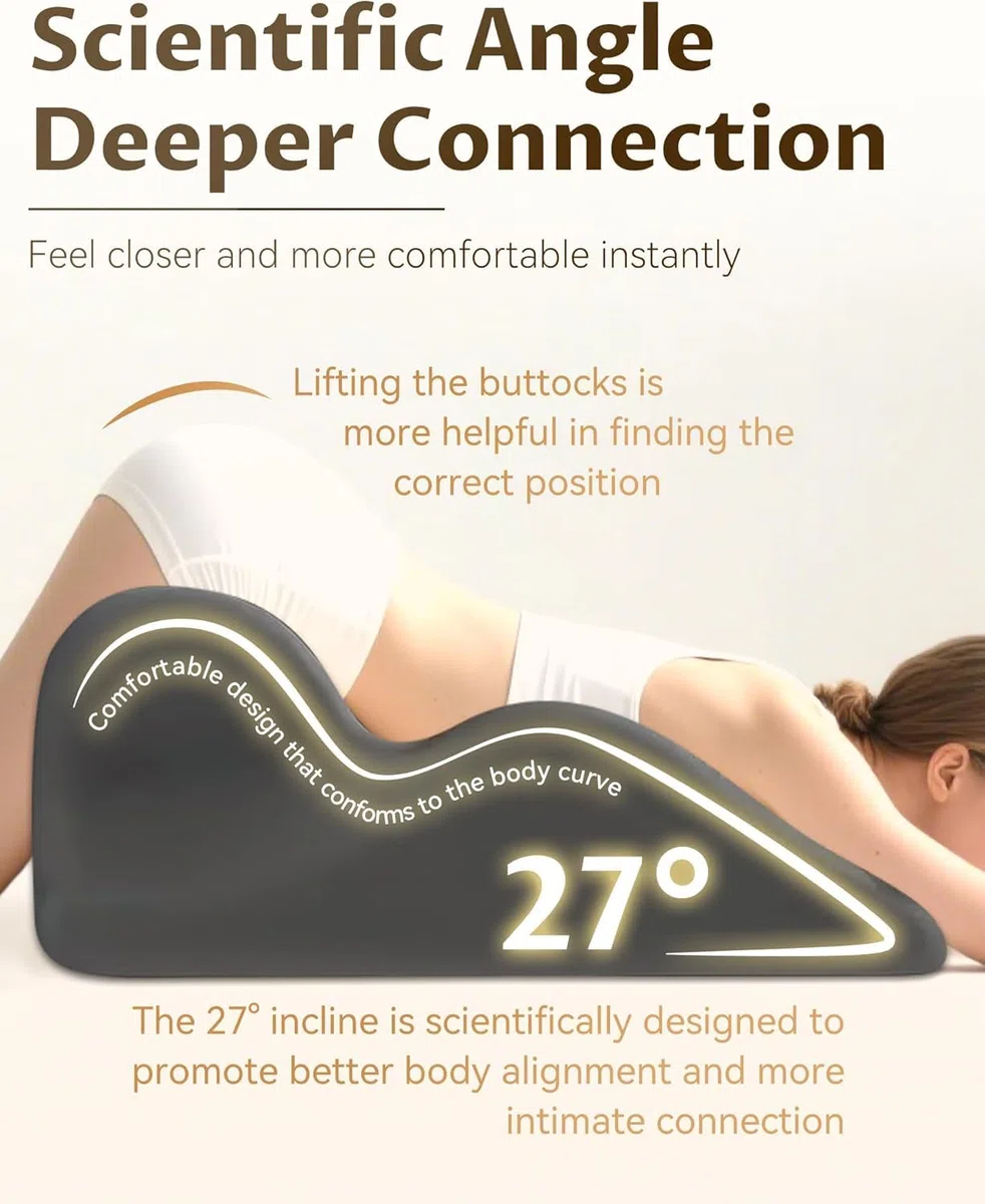 Cuscino Liebora, Cuscino Intimo Liebora, Cuscinos Esperienza a 27°: Più Spesso, Più Intenso e Più Facile, Cuscinos Interazione Intima Multifunzionale, Ergonomico (E)