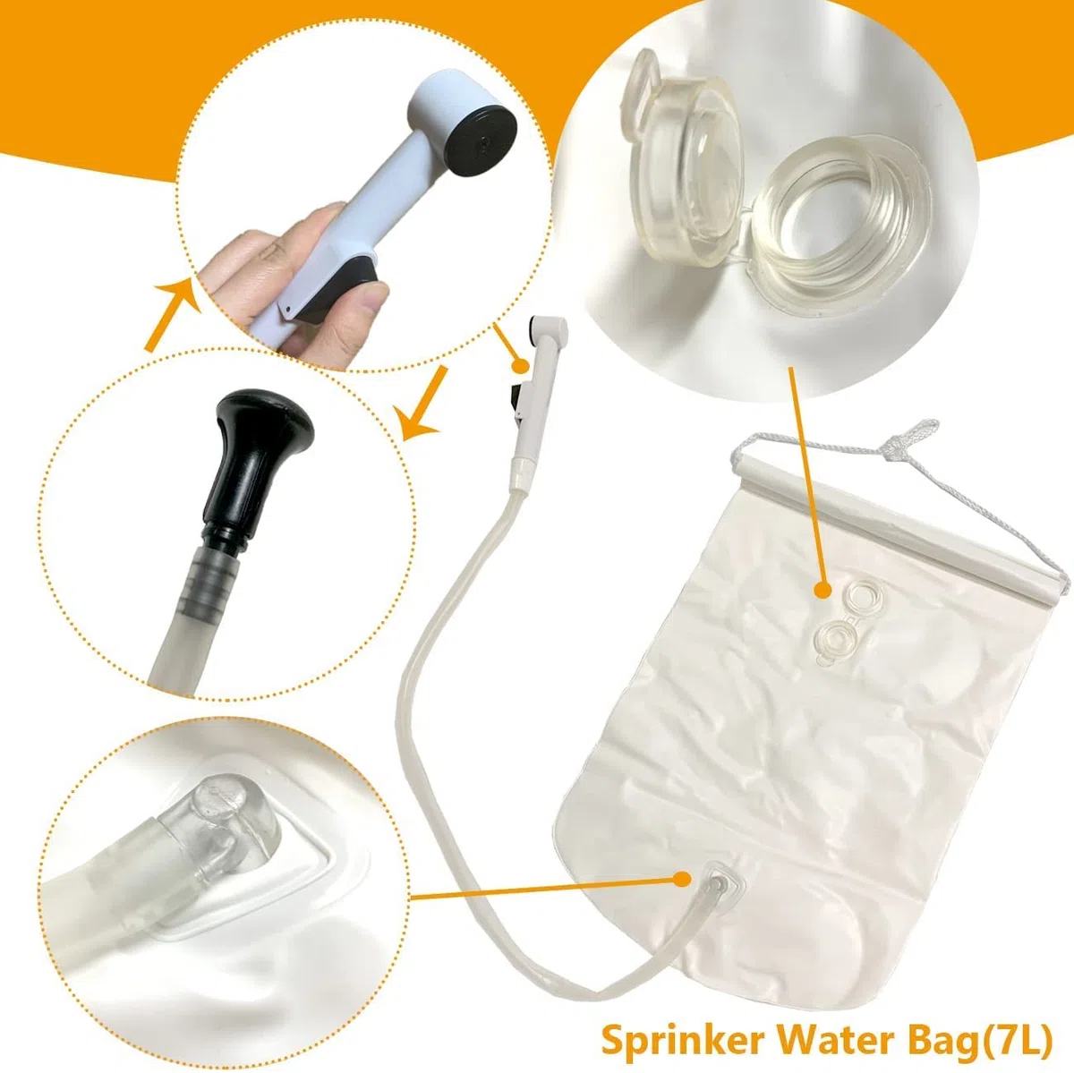 Lavabo per capelli gonfiabile letto - Lavabo shampoo portatile Letto da bagno Aiuti ausiliari rilegati per disabili, anziani, pazienti costretti a letto, in stato di gravidanza (kit di 4)