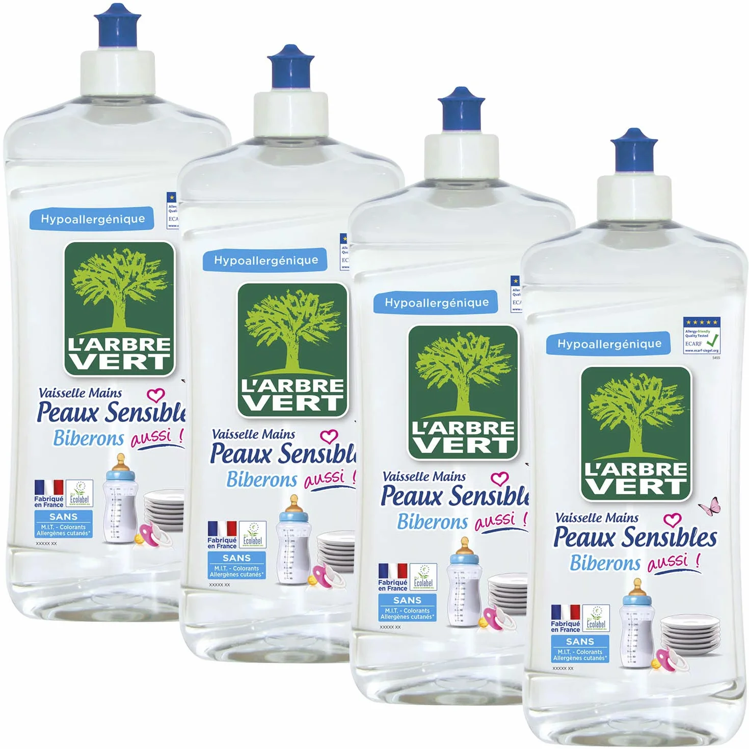 L'Arbre Vert 28257, Liquido in Lavastoviglie, 750 ml, Lotto di 4