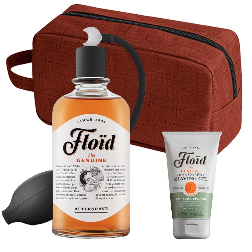 Floid Dopobarba Uomo da 400ml con Gel da Rasatura da 150ml, Spruzzatore e Beauty Altèax