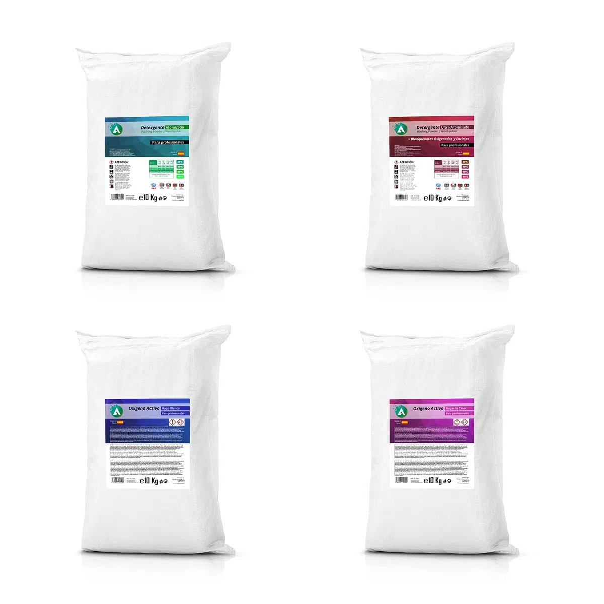 Detersivo in polvere per lavatrice 10 kg - Per capi bianchi e colorati - Azione smacchiante profonda - senza fosfati - Anti-calcare - Uso professionale o domestico - VITACAB Basic