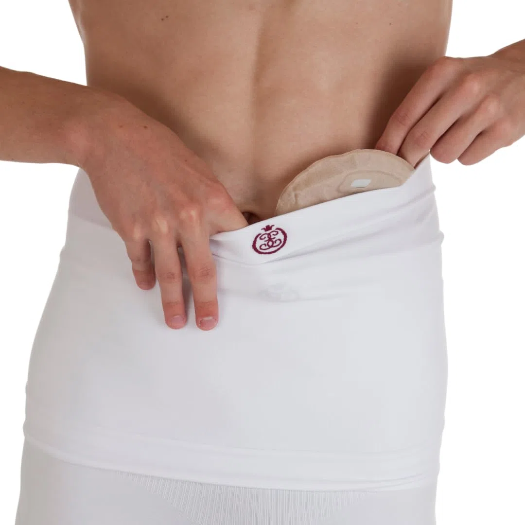 Comfizz Fascia di supporto per stomia o post-chirurgia per uomini e donne, profondità 25,4 cm, supporto leggero livello 1