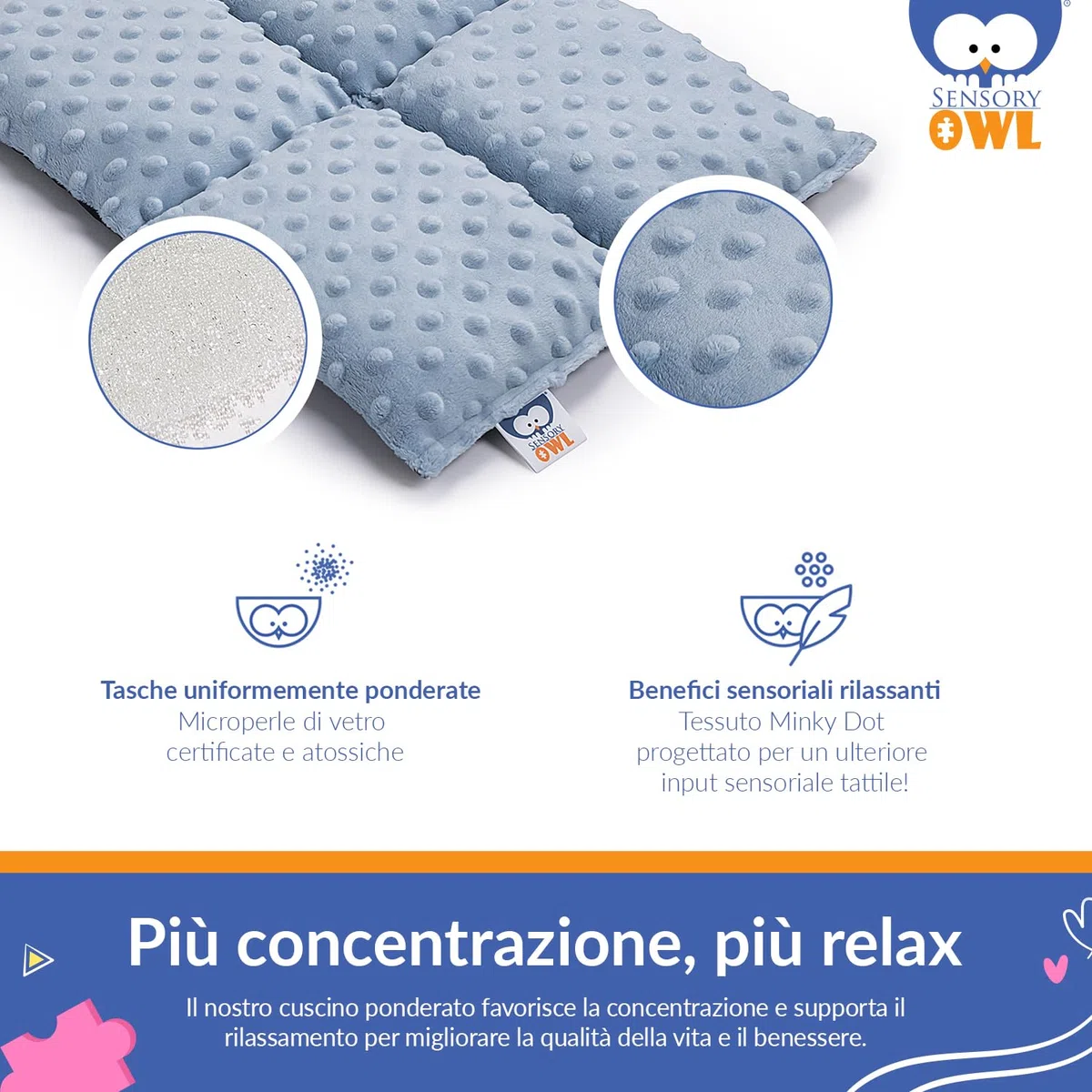Cuscino Ponderato Per Ginocchia Cuscino Con Peso Sensoriale Terapeutico In Cotone Sollievo Dallo Stress 30 x 40 cm 4 kg Rosso