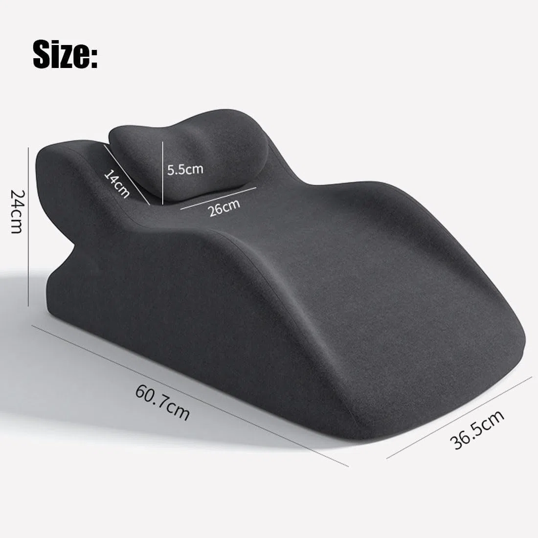 Cuscino Per Il Sesso Di Coppia, Cuscino Ergonomico Per I Glutei, Cuscino Multifunzionale Per L'Interazione Di Coppia, Con Fodera Sfoderabile (Nero)