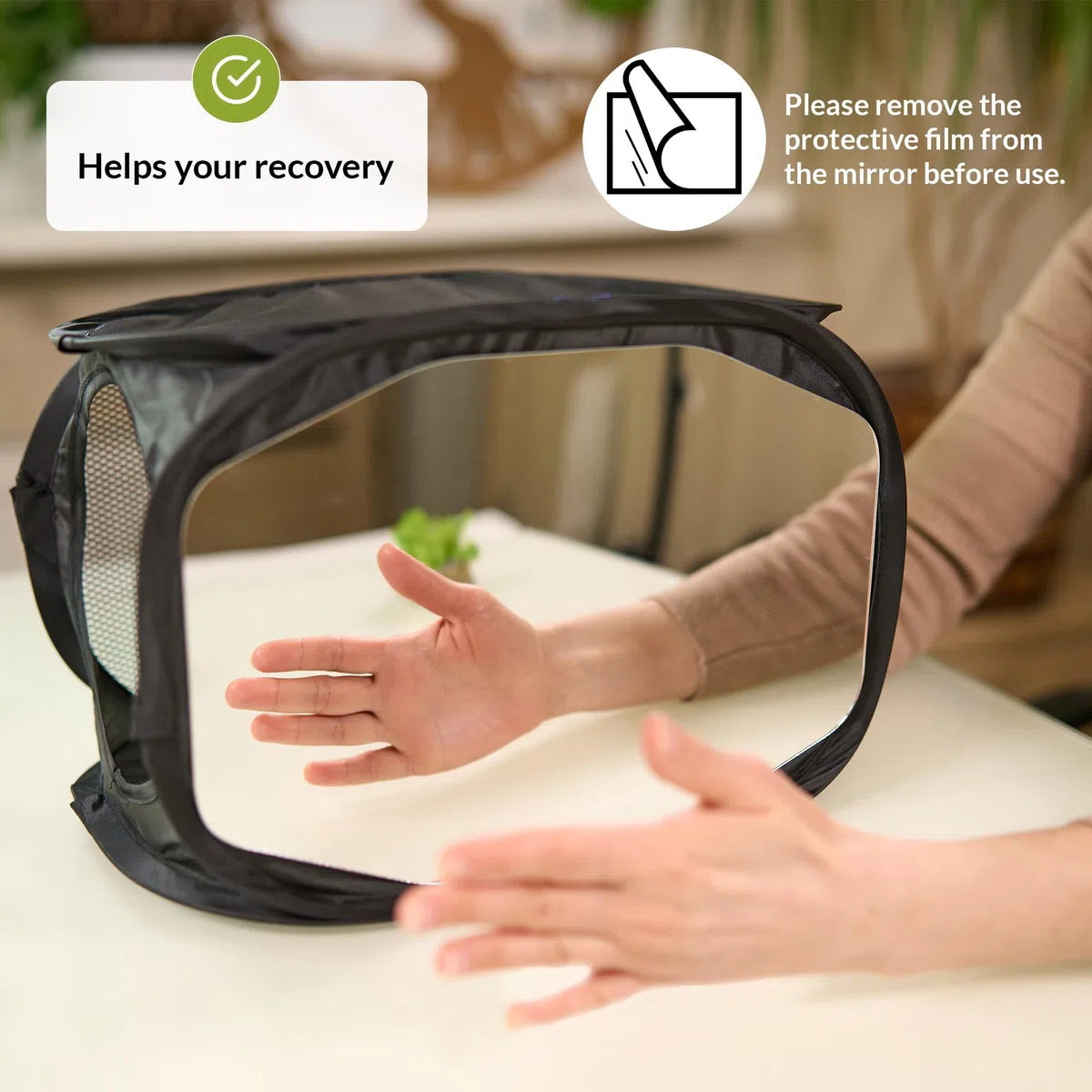 Terapia con Specchio per Rieducazione Mano Post-Ictus | Terapia del Dolore | Mirror Box per Riabilitazione Post-Ictus | Ausilio per Terapia Mano | Box Specchio per PLP CRPS Lesioni Nervose e Altro