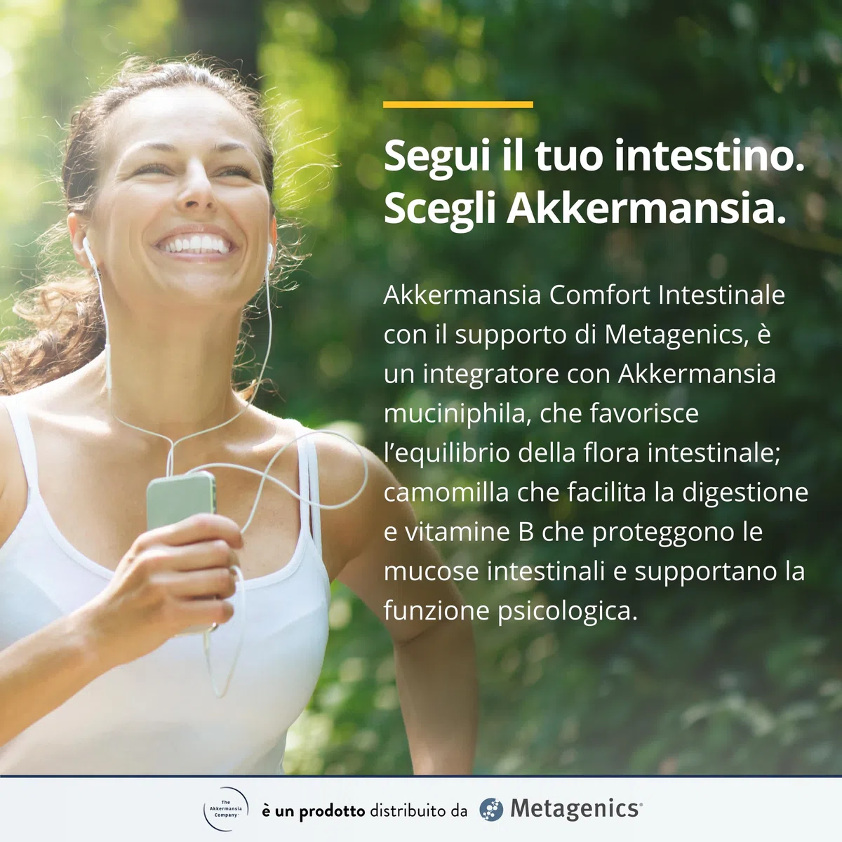 Akkermansia Intestino - Comfort Intestinale Anche in Caso di Stress - 30 Compresse