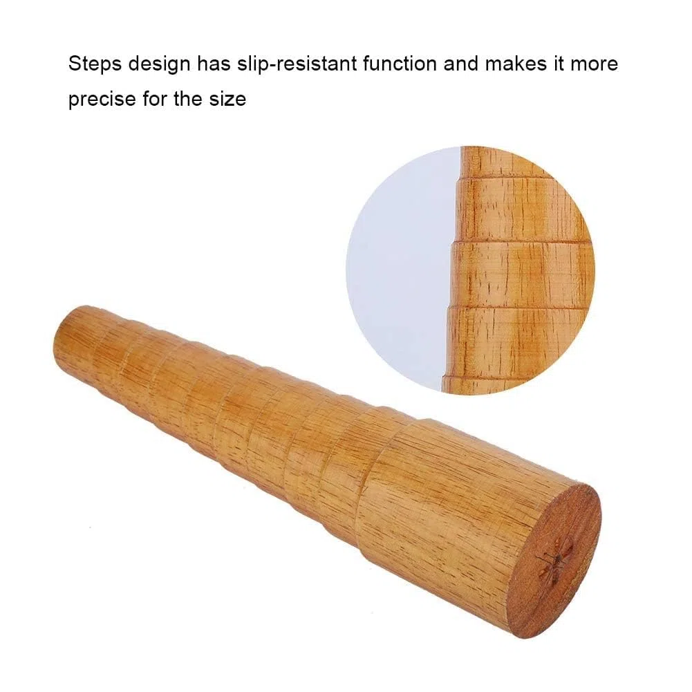 Mandrino per Bracciale, Mandrino per Bracciale in Legno Misuratore di Braccialetti Misurazione del Dimensionamento Strumento di Riparazione per la Misura del Braccialetto