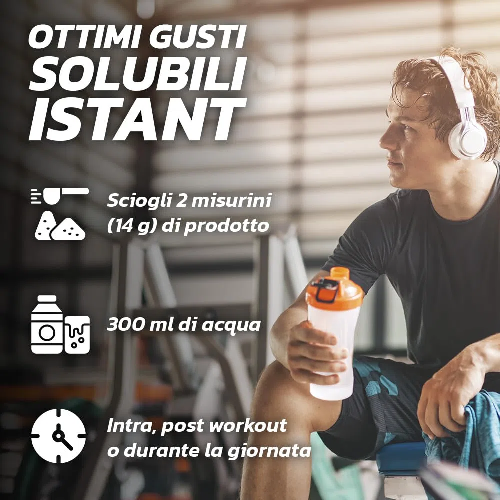 PROLABS – EAA Aminoacidi Essenziali AMINO ESSENTIAL Fermentati Polvere 100% Veg con BCAA Ramificati 2:1:1 e Vitamina B6, Amminoacidi Essenziali Post Intra Workout, Integratore per Sportivi 500g Limone