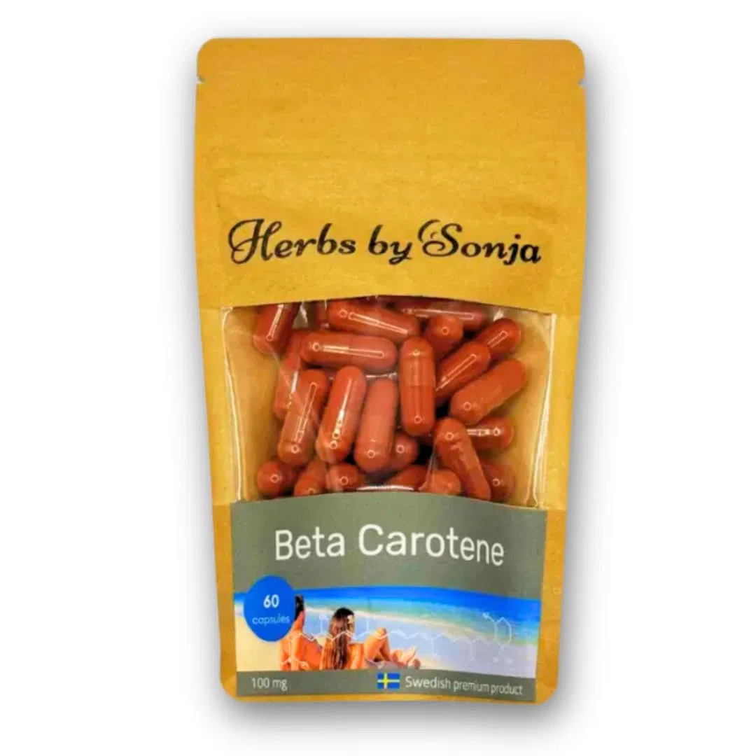 Beta Carotene 100 mg *60 Capsule - Beta Carotene Altamente Concentrato - Complesso di Beta Carotene che illumina il sole come acceleratore dell'abbronzatura