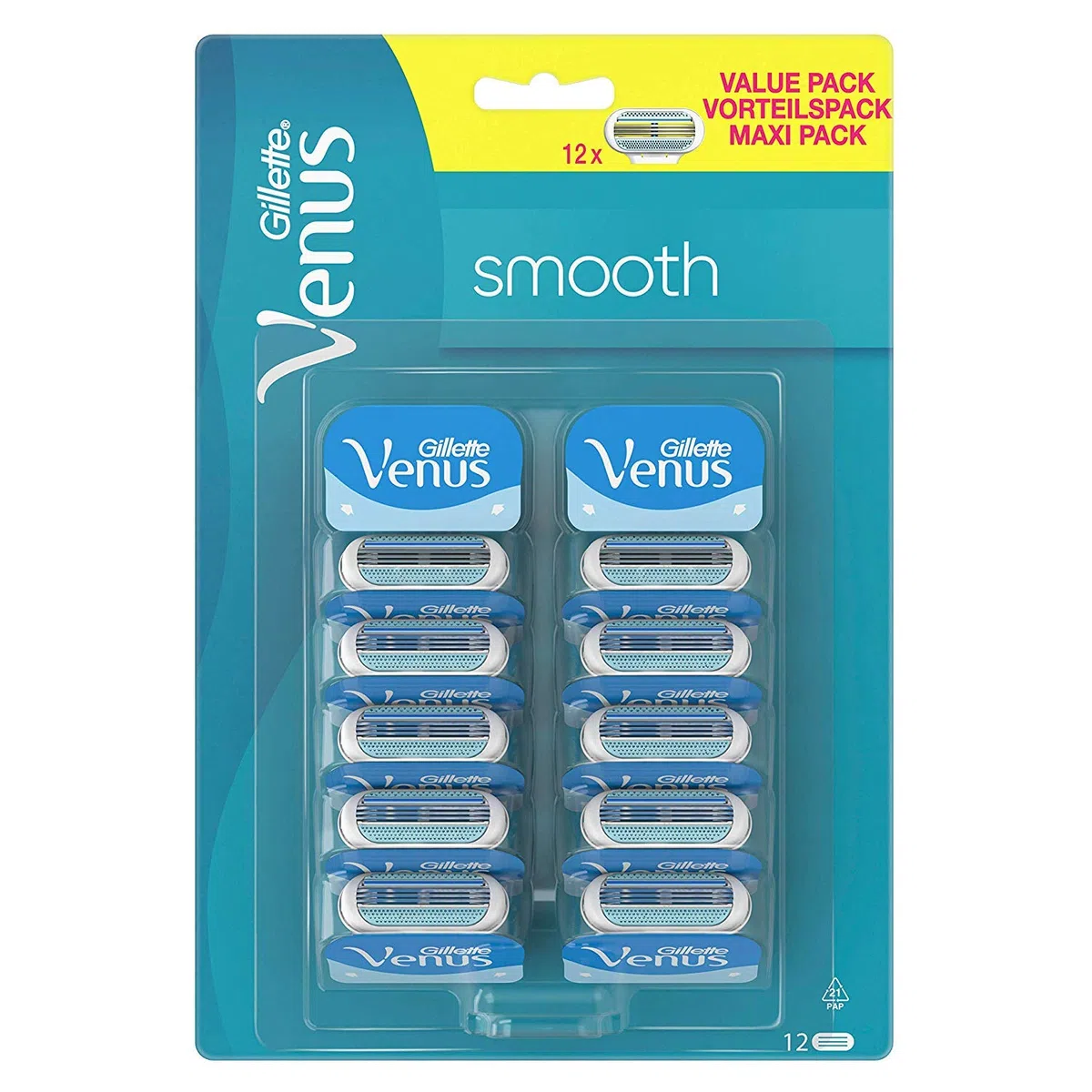 Gillette Venus Smooth, lame di ricambio per rasoio
