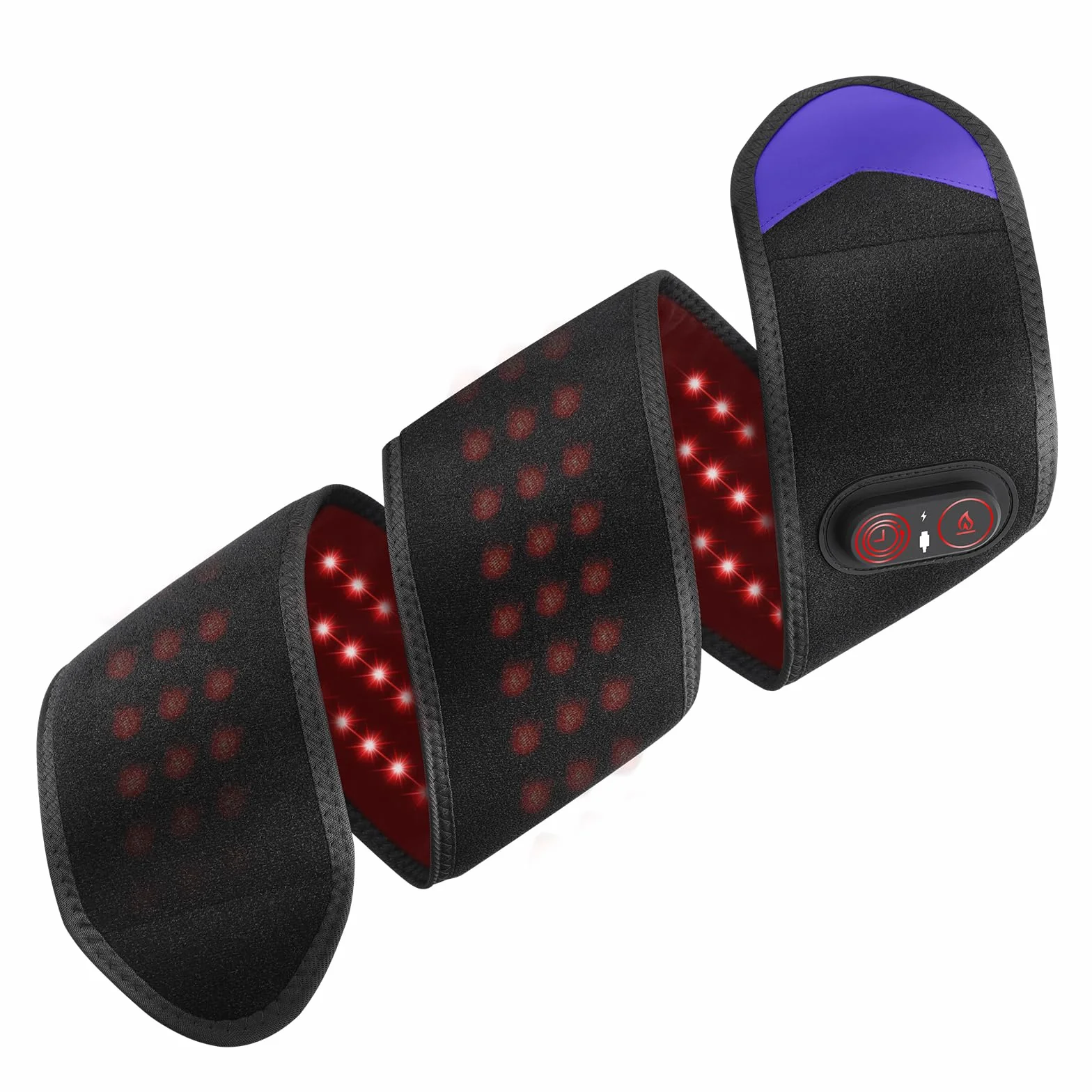 Impacco Riscaldante Senza Fili, Cuscinetto Riscaldato Regolabile Per Polso Caviglia, Cuscinetto Avvolgente Per Il Corpo A Portatile Con 3 Livelli Termici, 3 Tempi Selezionabili, Batteria Da 5000mAh